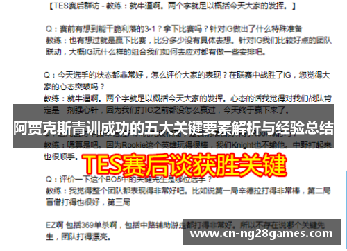 阿贾克斯青训成功的五大关键要素解析与经验总结